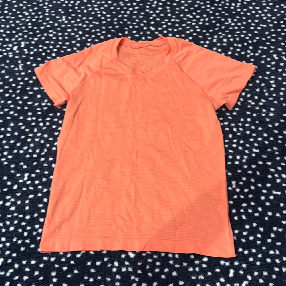 Lululemon | Swiftly Tech Short Sleeve | Warm Coral | Race Length | Size 4